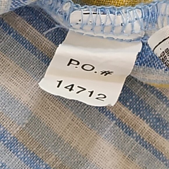 Nyne New You New Energy Shirt Men's 1X Big Short Sleeve Blue Yellow Stripe - Picture 10 of 15